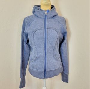 Lululemon blue striped scuba hoodie